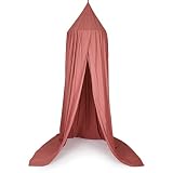 Bed Canopy Curtains for Girls - Bed Tent Bedroom Decor - Pink and White Princess Canopy Bed Curtains