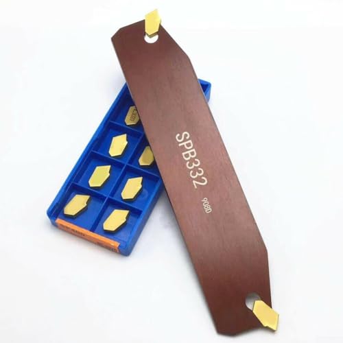 SP300 Insert for SPB332 Tool Holder, Grooving Insert for Metalworking with Indexable Cutting Blade, Carbide Groove Cutting Tool, SPB32-3 Compatible Holder, Industrial Replacement