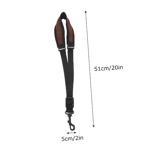 WHAMVOX 1pc Adjustable Saxophone Shoulder Strap Practical Skid for Alto and Tenor Instruments Comfortable and Neck Support for Musicians