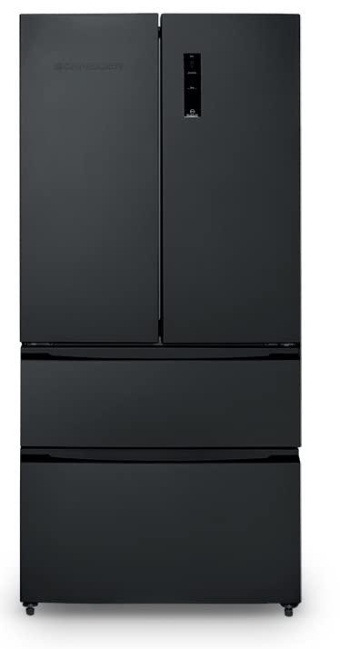 SCHNEIDER SCFD558NFB, Réfrigérateur multiportes, No frost, 531L (345+186), Dégivrage automatique, 3 clayettes verre, Alarme de porte, Pieds réglables,...