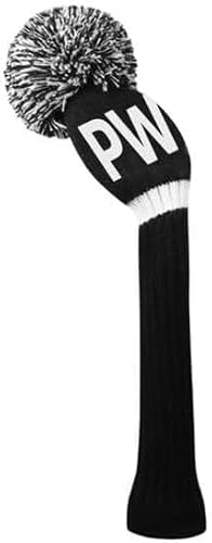 Scott Edward Black White Stripe Hybrid Wood Knitted Golf Club Cover