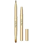 L.Y.L Pro Gold Retractable Lip Makeup Brushes Double-Ended Retractable Lip Brush Travel Lipstick Gloss Makeup Brush for Christmas Gifts