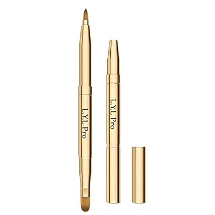 L.y.l pro gold retractable lip makeup brushes double-ended retrac…