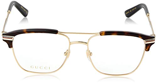 Gucci Gg 0241O 003 Gold Havana Plastic Rectangle Eyeglasses 54Mm #TOP1