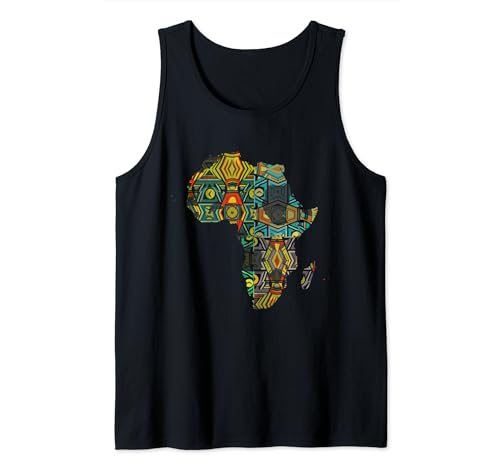 Kente Tribal Africa African Lover Map Mujeres Hombres Camiseta sin Mangas