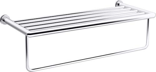 KOHLER Towel Rack by, Bathroom Towel Shelf Hotelier, Kumin Collection, Polished Chrome, K-24552-CP