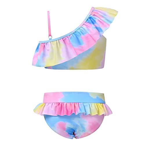 CHILDRENSTAR Girls Swimsuit Two Piece Swimsuits Ruffle Flounce Bathing Suit Kids Tankini Bikini Set2