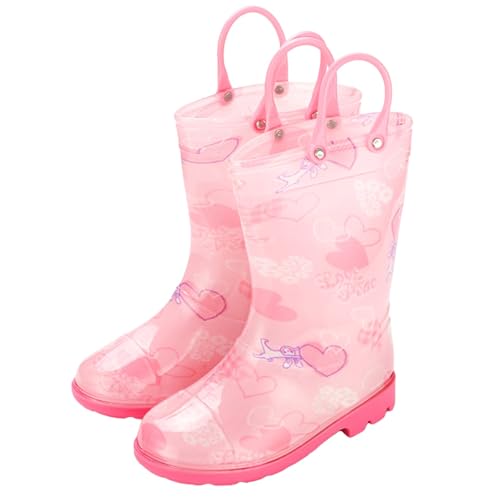 Botas de goma para niños 29 niñas, suelas ligeras y suaves, botas de lluvia para exteriores, cómodas para todo tipo de clima, botas medianas ligeras e impermeables, antideslizantes, dinosaurios