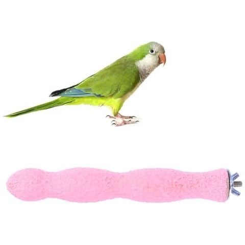 POPETPOP Natural Wood Bird Perch Stand Cover