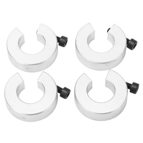 FLEXMAN 4Pcs Shaft Collar, Linear Rail Stop Collar, 20mm Hole Diameter Aluminum Alloy Adjustable Clamping Shaft Collar for Transmission Assembly, Motor Base