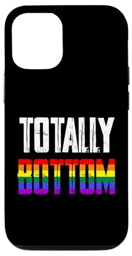 Carcasa para iPhone 15 Funny LGBTQ Rainbow Gay Pride Totally Bottom