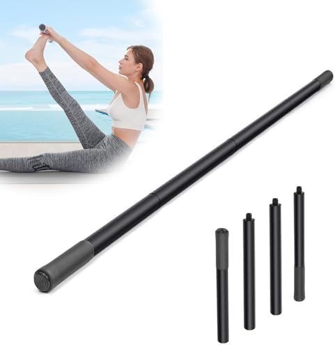 Barra de Yoga, Bastón de Yoga Portátil 151 cm, Ajustable Barra Gi...