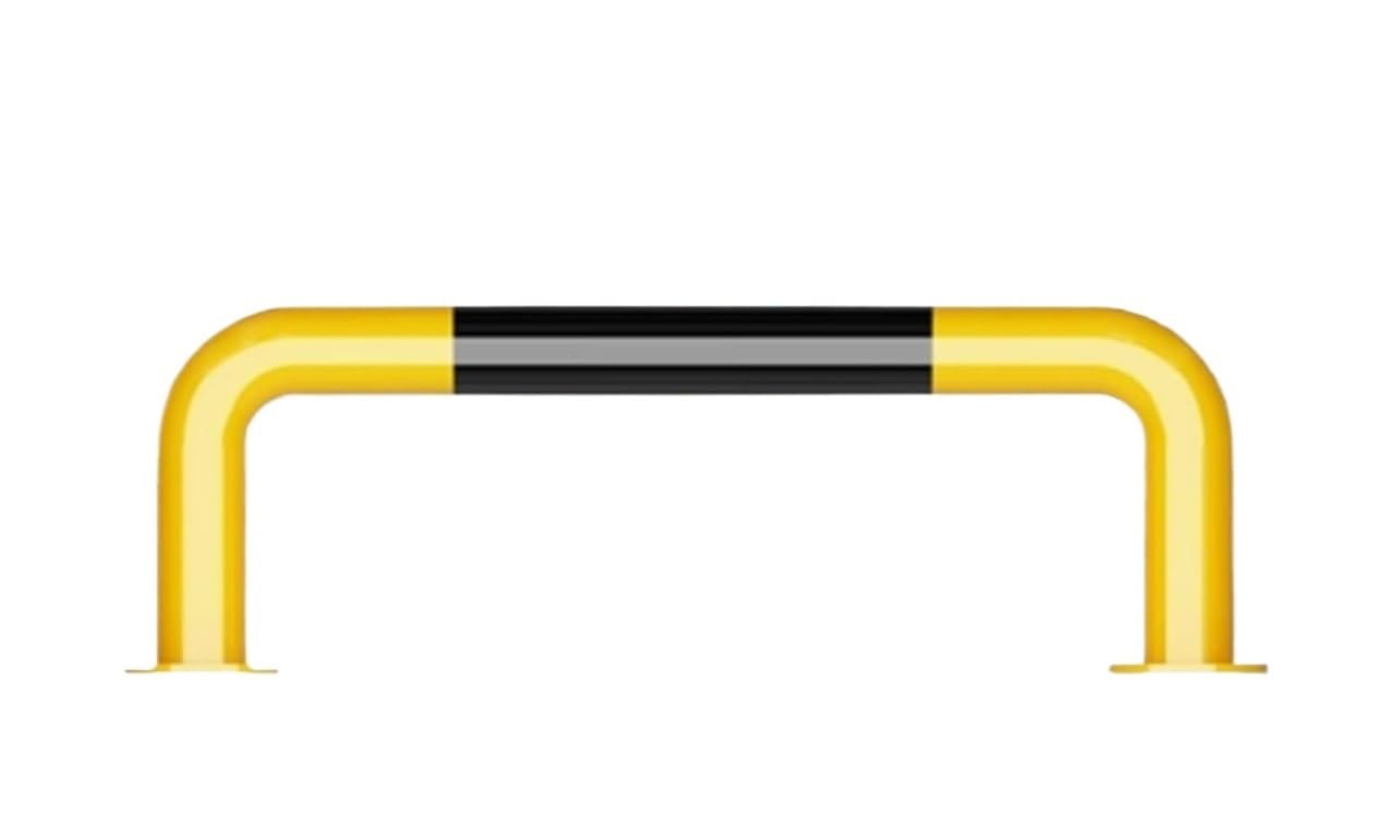 GTHTUHFD Arking Space Blocker,U Shape Security Bollards, Garage & Driveway Traffic Isolation Posts,80X50X0.2 Cm