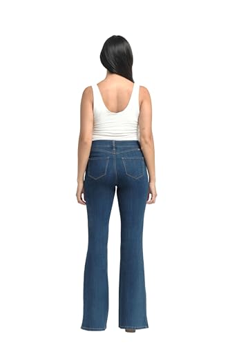 1822 Denim Women's 34" Long Mid-Rise Vintage Flare Jeans4