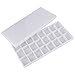Produktbild Kentop Mischpalette Aquarell Palette Peel Off Kunststoffpalette mit Deckel und Fächern,für Acrylfarben,Kunststofffarbe,Aquarell,Wasserfarben Size 24 Gitter