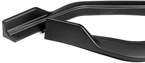 PU/515 Unpainted Matte GT-Style Black Front Bumper Body Kit Splitter Lip 3PCS Compaitble with 2018-2020 Mus Tang