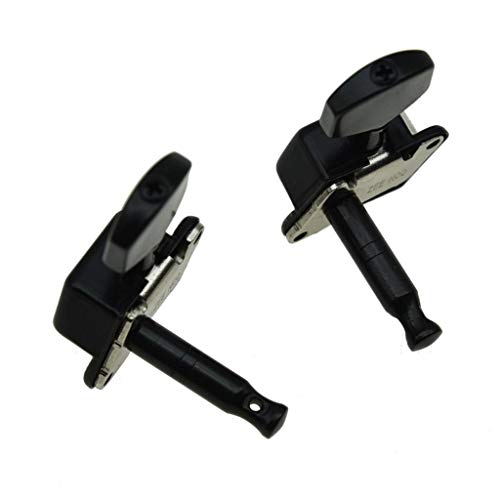Kaish 6 Inline Semi-Closed Guitar Tuning Keys Pegs Guitar Tuners Machine Heads For Electric Guitars Black #TOP3