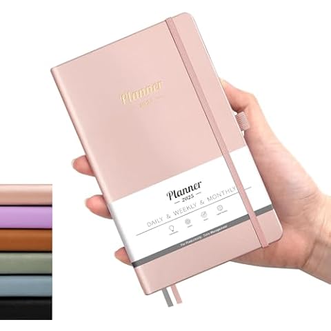 2025 Pocket Calendar Pocket Planner, Monthly and Weekly Planner 15 Months(Jan 2025 - Mar 2026), Small Size Pocket Calendar 2025-2026 for Purse, Vegan Leather Hardcover, 3.9" x 6.7", Rose Gold Cover