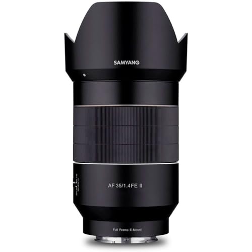 Samyang AF 35mm F1,4 II FE für Sony E – Autofokus Vollformat & APS-C Weitwinkel Objektiv Festbrennweite spiegellose , Mount Systemkameras Alu Gehäuse...