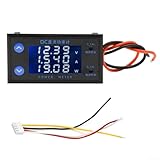 LCD Power Meter, DC 8-12V 10A 4-Digit High Voltage Current for Battery Solar Panel Electronics Monitoring Device(double head) - Image 3