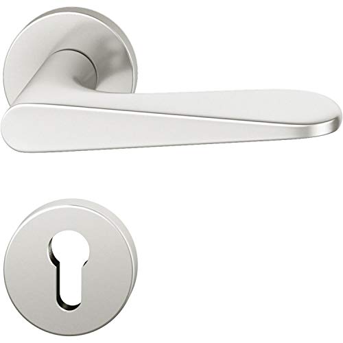 Preisvergleich Produktbild FSB Drückergarnitur 12 1144 ASL auf Rosette PZ, silber eloxiert