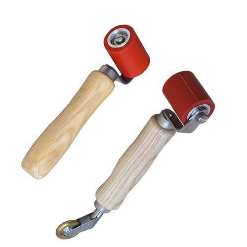 Kit de rodillos de presión de mano extraíbles de 40 mm, herramienta de soldadura de PVC resistente a altas temperaturas para cinta de techo de una sola capa, amortiguación de sonido, pancarta (cabeza