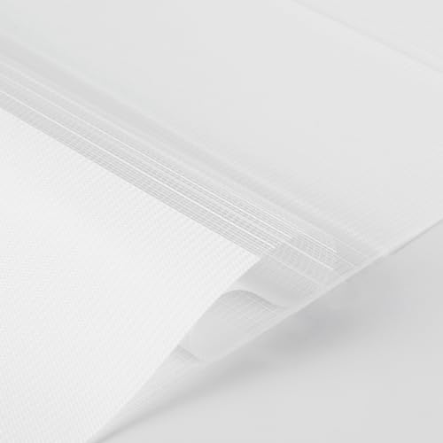 Sekey Doppelrollo Klemmfix ohne Bohren Doppelrollo Duo Rollo Schnurlos Rollo Faltrollo 75x150cm, Weiß – Ansicht 8