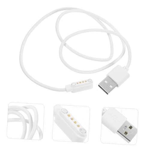 PHENOFICE 4 Replacement Cable Charging Cable Magnet Charger Cable Charging USB Cable Magnet Cable Charger Wire White Abs Magnetic Child Watch