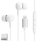 MFi Certified Lightning Earphones with Mic and Volume Remote iPhone Headphones in Ear Wired Noise Isolation Earbuds Compatible for iPhone 12/11/XR/XS/X, 8/8 Plus, 7/7 Plus, iPad, iPod