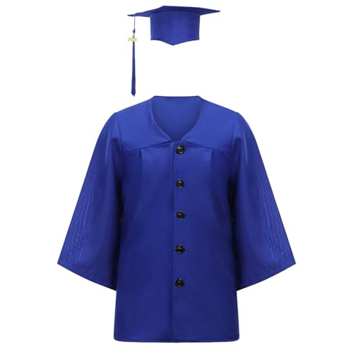 Image of Kindergarten 2025 Graduation Cap and Gown Tassel Sets with Charm 2PCS Graduations Stoles for Kids Grad Party Clothes