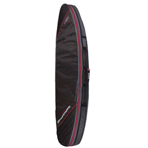 Surfganic präsentiert Ocean & Earth Triple Compact - Funda para Tabla de Surf, Color Negro y Rojo