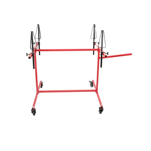 Lfhelper Wheel Rim Painting Stand, Adjustable Wheel Repair/Painting Stand with 200kg/440 lbs Load Capacity, 4 Casters, Convenient for DIY Car Body & Wheel Repair and Painting Projects