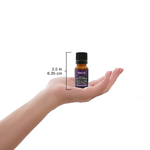 Plantlife Focus Aromatherapy Essential Oil Blend - Straight From The Plant 100% Pure Therapeutic Grade - No Additives Or Fillers - Made In California 10 Ml #TOP2