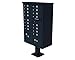 Qualarc, Inc. 1570 16 Door Cluster Box Unit (CBU) in Black Color for Tall pedestal Stucco Columns CBU-16-BL