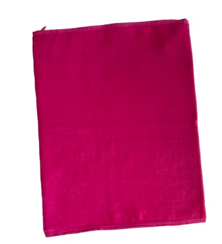 Replacement Cover for Electric Heating Pad, Soft Cotton Velour Stays Secure with a Zipper Closure Fits 12 X 15 Heating Pads, Made in The USA Universal, Washable (Hot Pink)