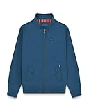 Questa giacca Lambretta Harrington ha una classica fodera scozzese a quadri, cuciture arrotolate sulla cerniera per evitare che si attacchi, logo ricamato sul petto con bersaglio, bottoni tonali con marchio e etichetta tessuta con logo sulla tasca e tasca interna, e bersaglio ricamato sul retro del collo.