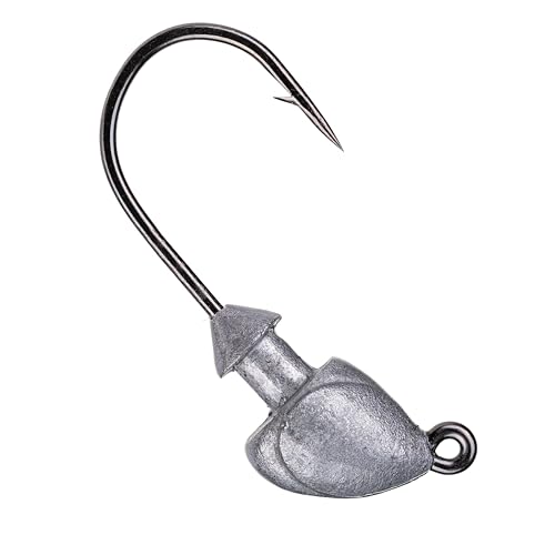 Strike King Baby Squadron Swimbait Head, Jig Head Fishing Lure, Unpainted