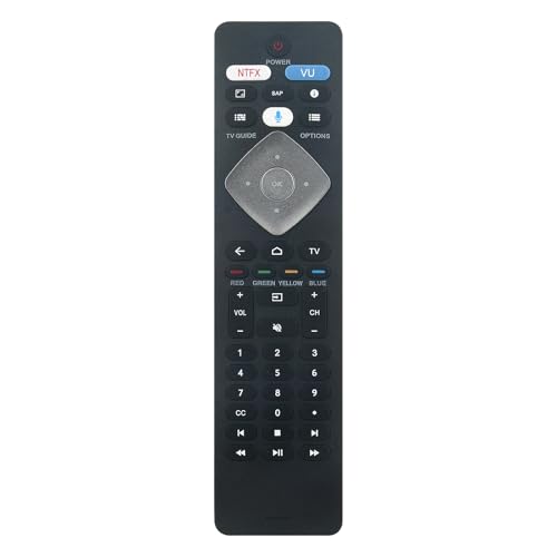 BT800 Replace Smart Voice Assistance Remote Control fit for Philips Android TV 43PFL5604/F7C 43PFL5704/F7 50PFL5604/F7 50PFL5704/F7 55PFL5604/F7 65PFL5504/F7 65PFL5604/F7 65PFL5704/F7 55PFL5704/F7