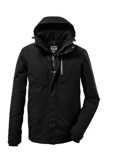 killtec Herren Funktionsjacke mit abzippbarer Kapuze KOW 161 MN JCKT, L | Outdoorjacke, Winterjacke, verschweißte Nähte, wasserdicht, atmungsaktiv, winddicht, verschließbare Taschen, Kinnschutz