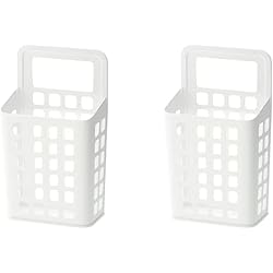 Juego de 2 cubos de basura VARIERA de plástico, para cocina, ligera, color blanco, 10 L + bolsa de zapatos