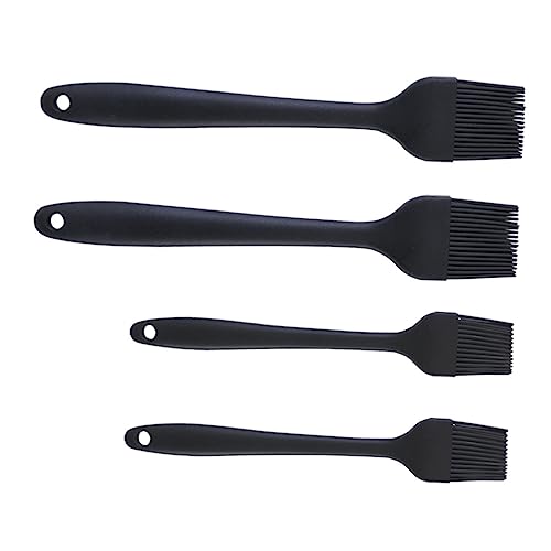 OFFSCH 4pcs Silicone Bbq Basting Brush Food Grade Kitchen Oil Brush for Cooking Baking and Barbecuing Includes with Handles
