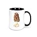 Morel Mushroom/Mushrooms Coffee Mug/Sublimated Design/Morels (BLACK)