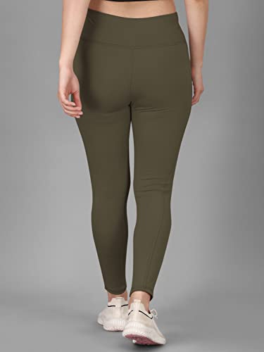 Image of Poojaran Workout Tight /Pants /Legging with Side Pocket, Stretchy Tights and a high Waist for Women and Girls' use in The Gym,Yoga,Running,Cycling
