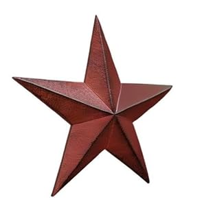 Rustic barn star wall decor handmade 24 burgundy large barn star country rustic primitive stars for house decor barn stars for outside amish distressed tin stars primitive wall decor  urban country home decor