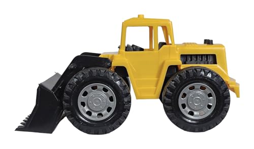Brinquedo Trator Pá Carregadora De Plástico Articulado Bem Detalhado 19Cms