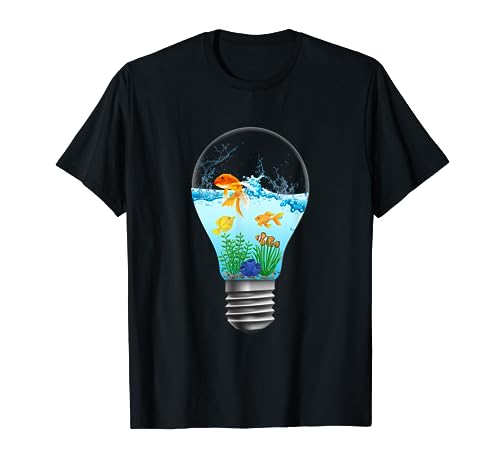 Aquarium aquariophile dans une ampoule T-Shirt