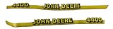 John Deere 4400 hood decals fits 4400 compact tractors M116989 M116988