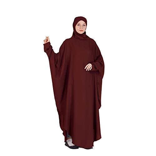 Abaya robe de prière islamique haut de gamme tissu fluide et finitions soignées
