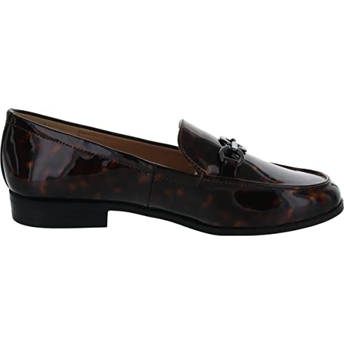 Bandolino Womens Lehain Printed Flat Loafers Brown 6.5 Medium (B,M) #TOP1