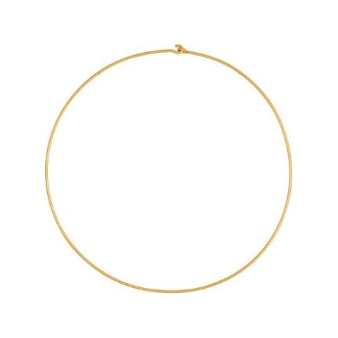 Across The Puddle, 24k Gold Plated Omega Chains Necklaces (Omega Choker 17" 1.5 mm) Cover